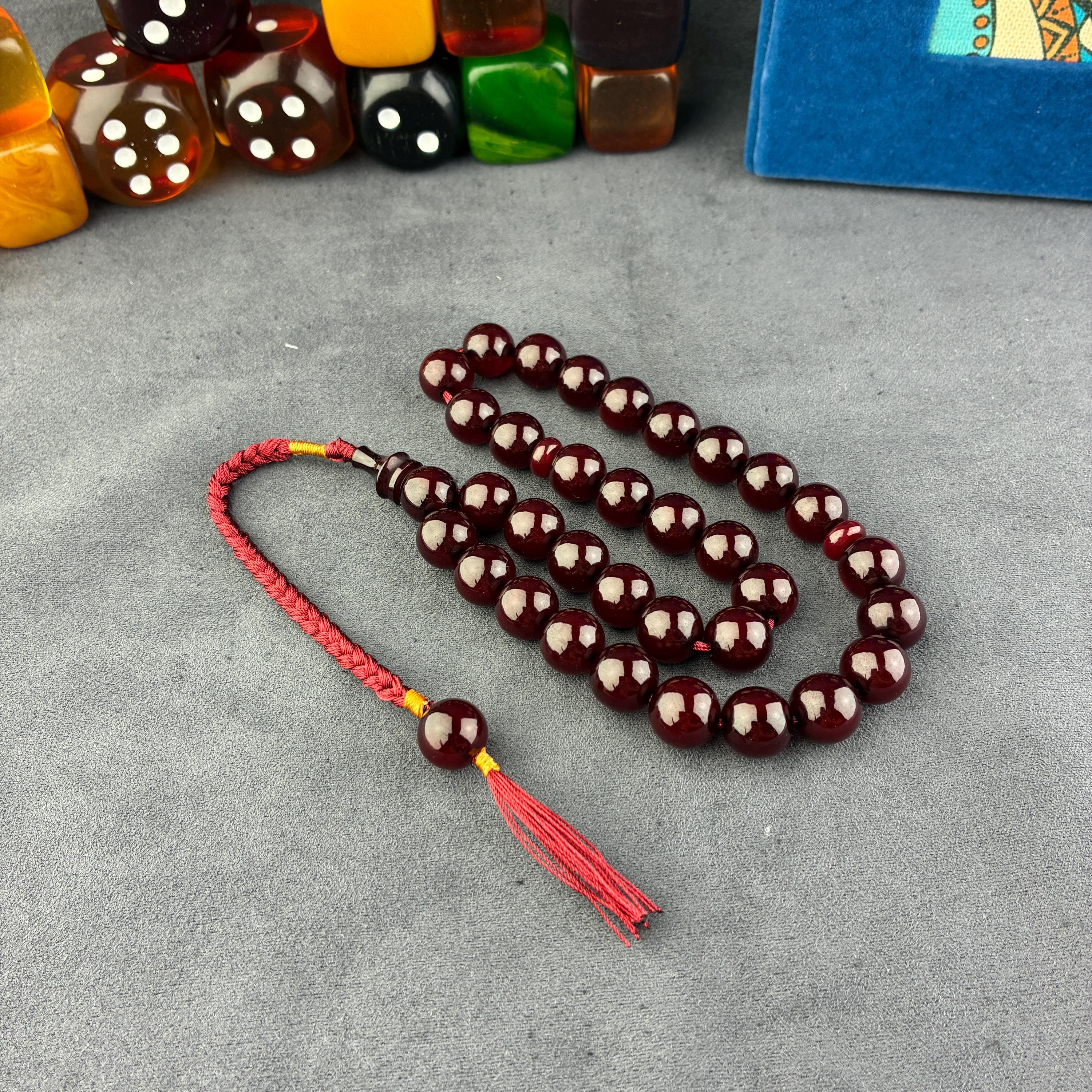 33 Beads Rosary, Faturan Bakelite Misbah, Ottoman Amber, Muslim Rosary, Tasbih, Muslim Gift, Tesbih, Islamic prayer beads, مسبحة,
