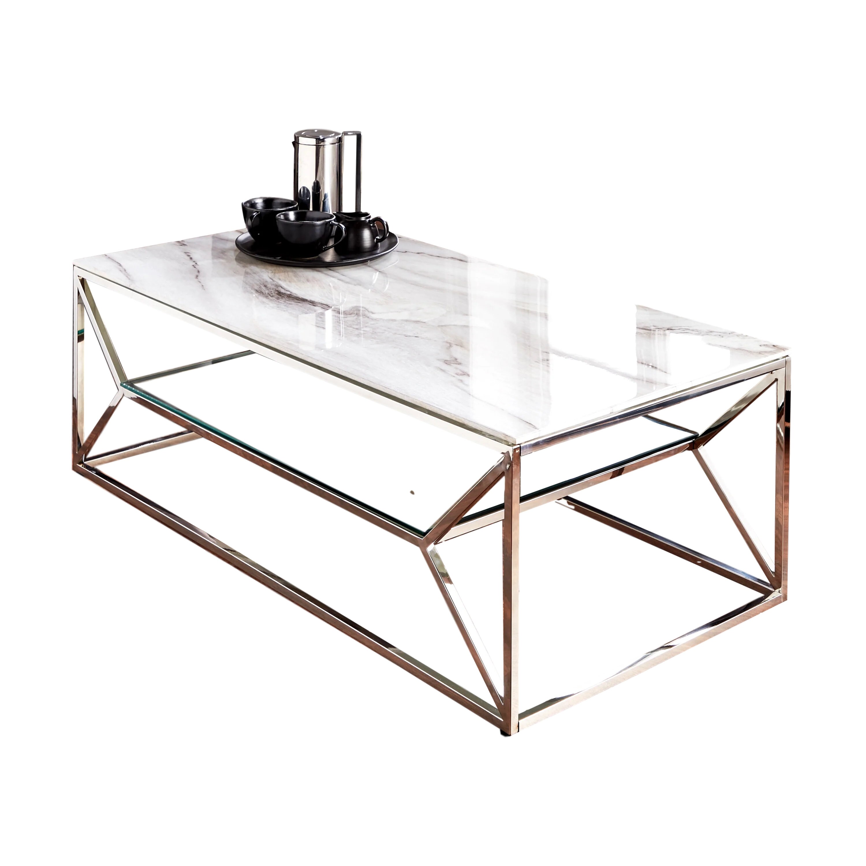 Marble Glass Coffee Table Etsy UK