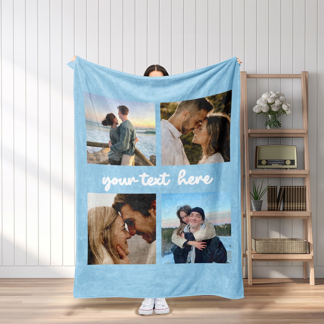 Custom Blanket With Photos Collage Super Cozy Blanket Personalized Gift