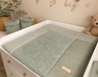 Changing mat/changing pad Corduroy Mint green