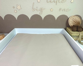 Matelas à langer déperlant, matelas à langer uni beige clair