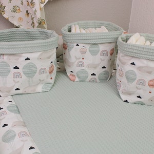 Utensilo kleiner Wal, Waffelpique mintgrün