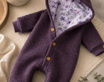 Kuscheliger Walkoverall für Babys und Kinder - in unterschiedlichen Farben erhältlich Lavendelwiese