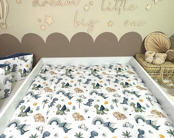 Water-repellent changing mat, changing pad with little dinosaur design