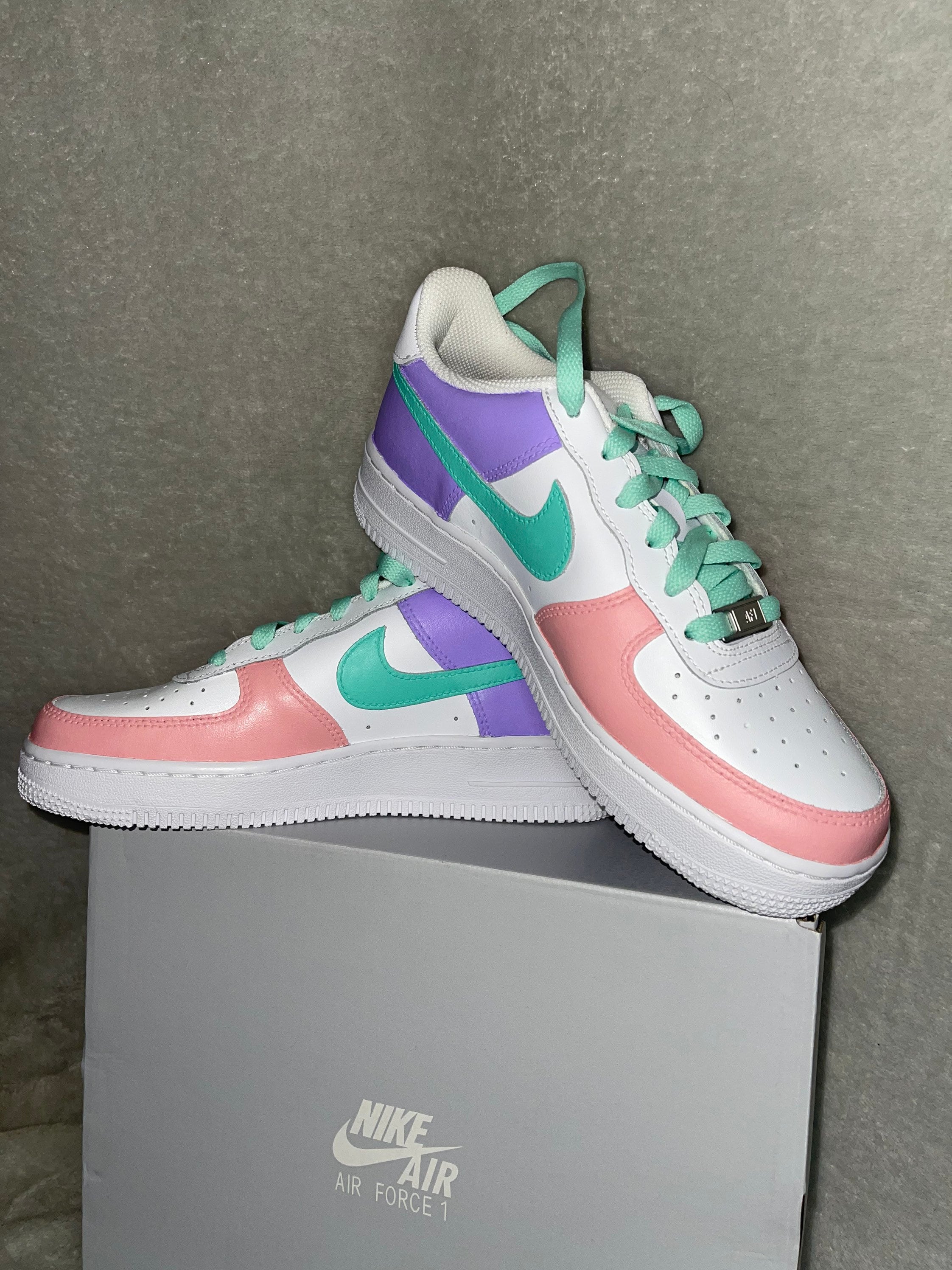 Womens Custom Pastel Air Force 1 | Etsy