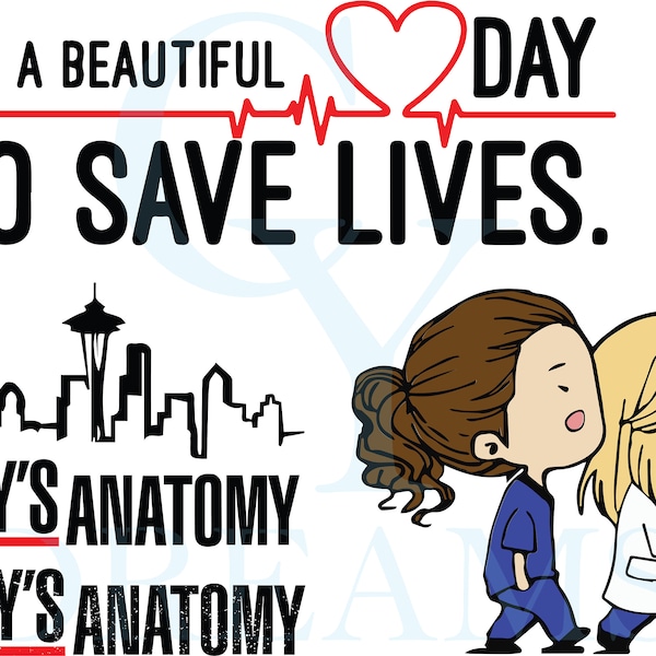 Grey's Anatomy Layered SVG Bundle