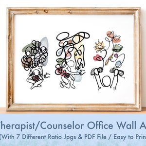 Therapist | Counselor | Social Worker Office Wall Decor | Therapy Poster | Psychology Wall Art