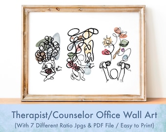 Therapist | Counselor | Social Worker Office Wall Decor | Therapy Poster | Psychology Wall Art