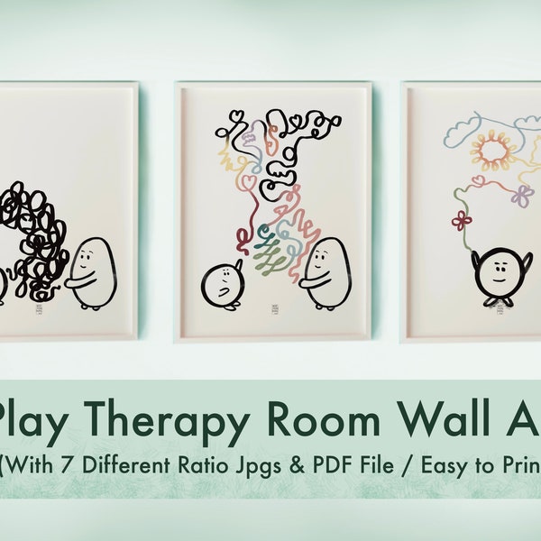 Play Therapy Room Wall Art , Play Therapy Posters , Play Therapist Wall Decor, School Counsellor Room Wall Art