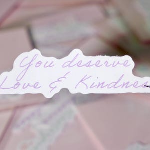 Pacchetti di adesivi con citazioni "Respira e fiorisci" - Set di adesivi per la cura di sé selezionati / Adesivi minimalisti per il benessere per la scrittura di un diario / The Gentle Script