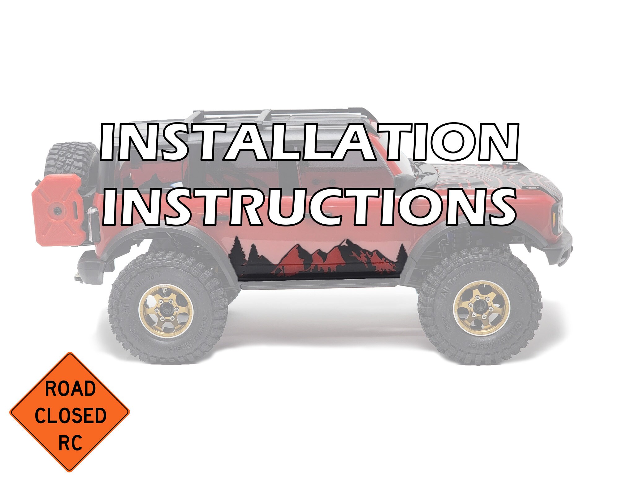 Side Decal Instructions for Trx-4m - Etsy India