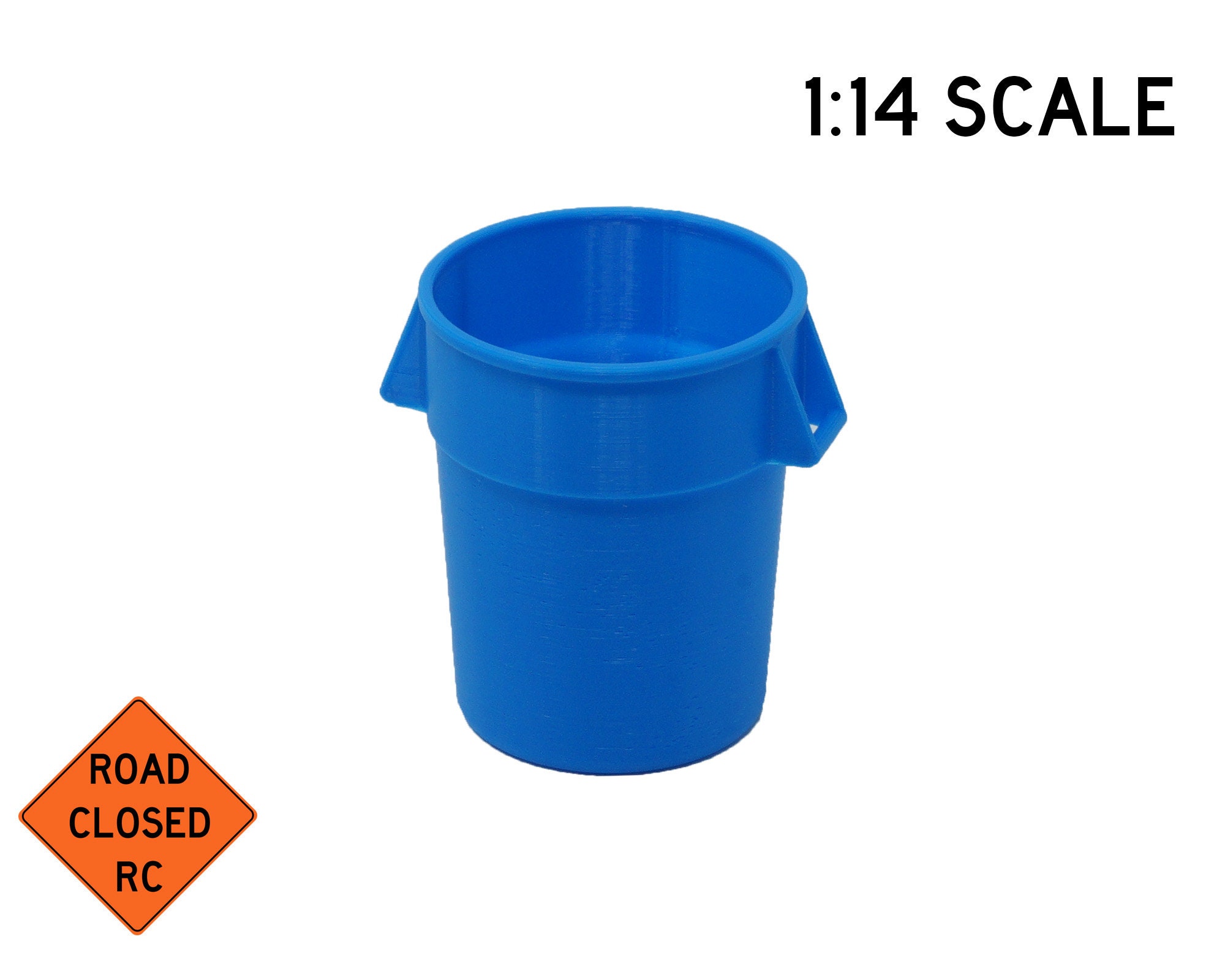 1:12 Scale Metal Trash Can with Lid – Mini Materials