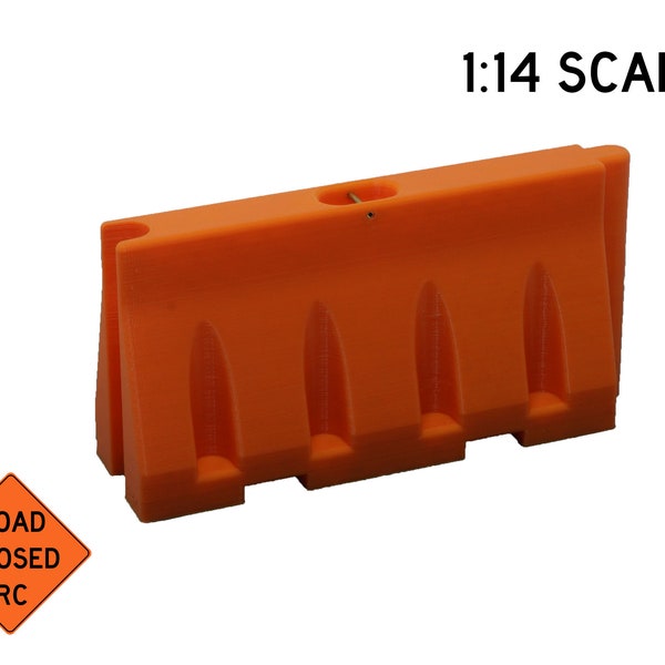 Jersey Barrier 1:14 Scale (1 piece)