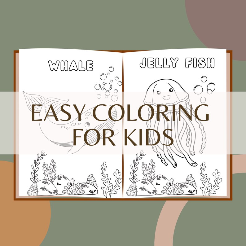 Printable Marine Animals Coloring Pages for Kids 10 Coloring - Etsy