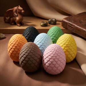 3D Printed Dragon Egg: Pastel Decor, Fantasy Gift