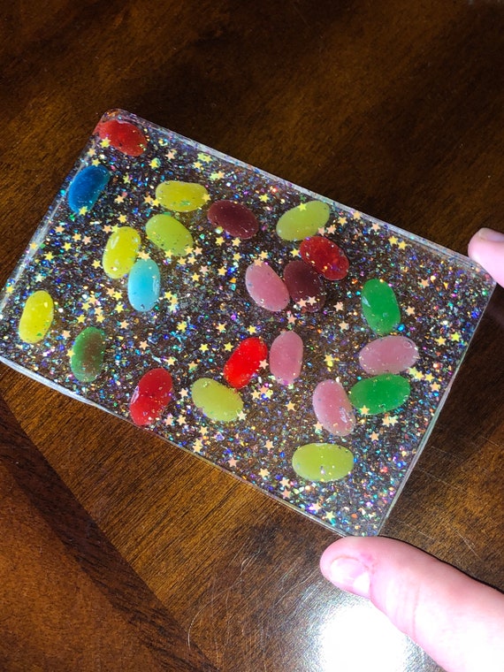 Jelly Belly Jelly Bean Rolling Tray with iridescent glitter Art
