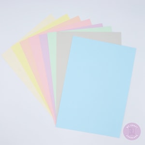 Syntego A4 Glitter Paper Sparkly Soft Touch Non Shed Thick 150gsm / 40lb Paper 10 Sheets (pale Pink Iridescent)