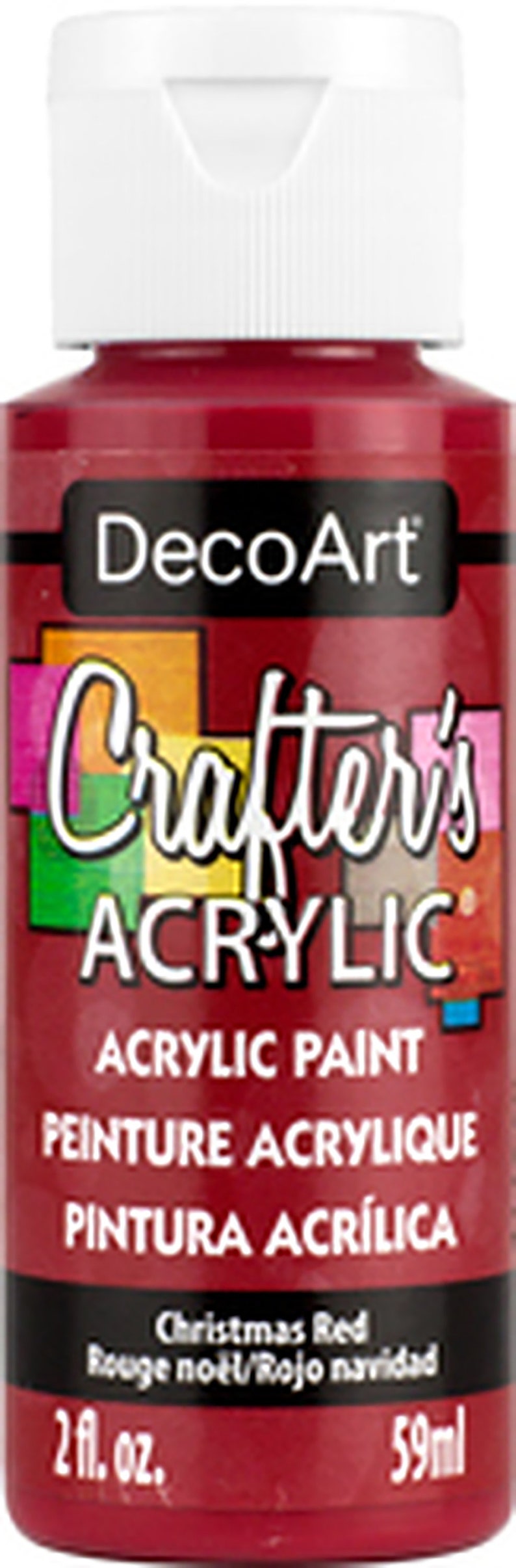 DecoArt Crafters Acrylic Paints Red Tones 59ml 2oz bottles Craft Paints Christmas Red DCA20