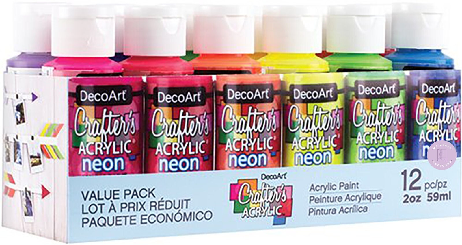 Decoart Crafters Acrylic Paint 2oz / 59ml Pots Colours A-P 