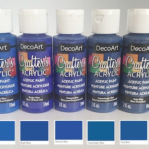 Docraft Artiste Craft Acrylic Paint Bottles 88 Colours. Matt