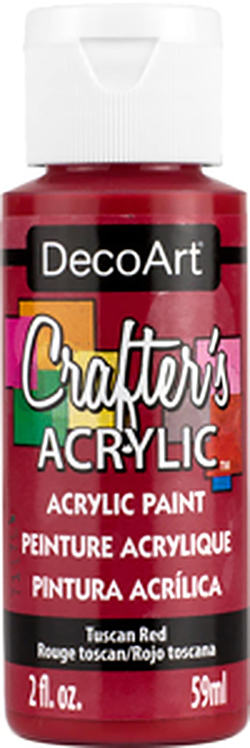 DecoArt Crafters Acrylic Paints Red Tones 59ml 2oz bottles Craft Paints Tuscan Red DCA126