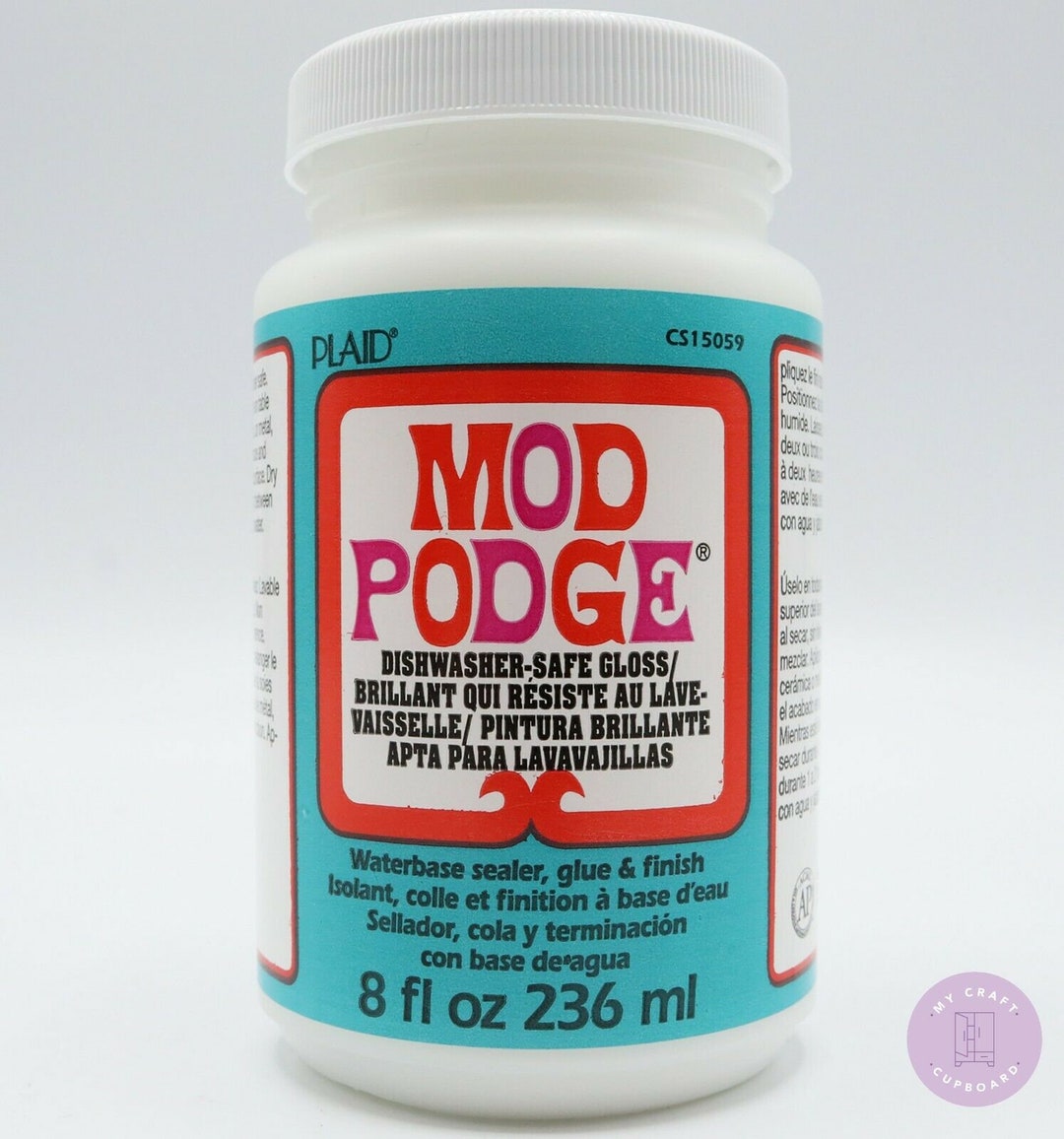 Mod Podge Dishwasher Safe Gloss Finish Sealer Craft Glue 8oz Etsy UK