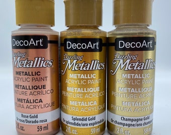 Decoart Dazzling Metallics Acrylic Paint 59ml 24 Colours 