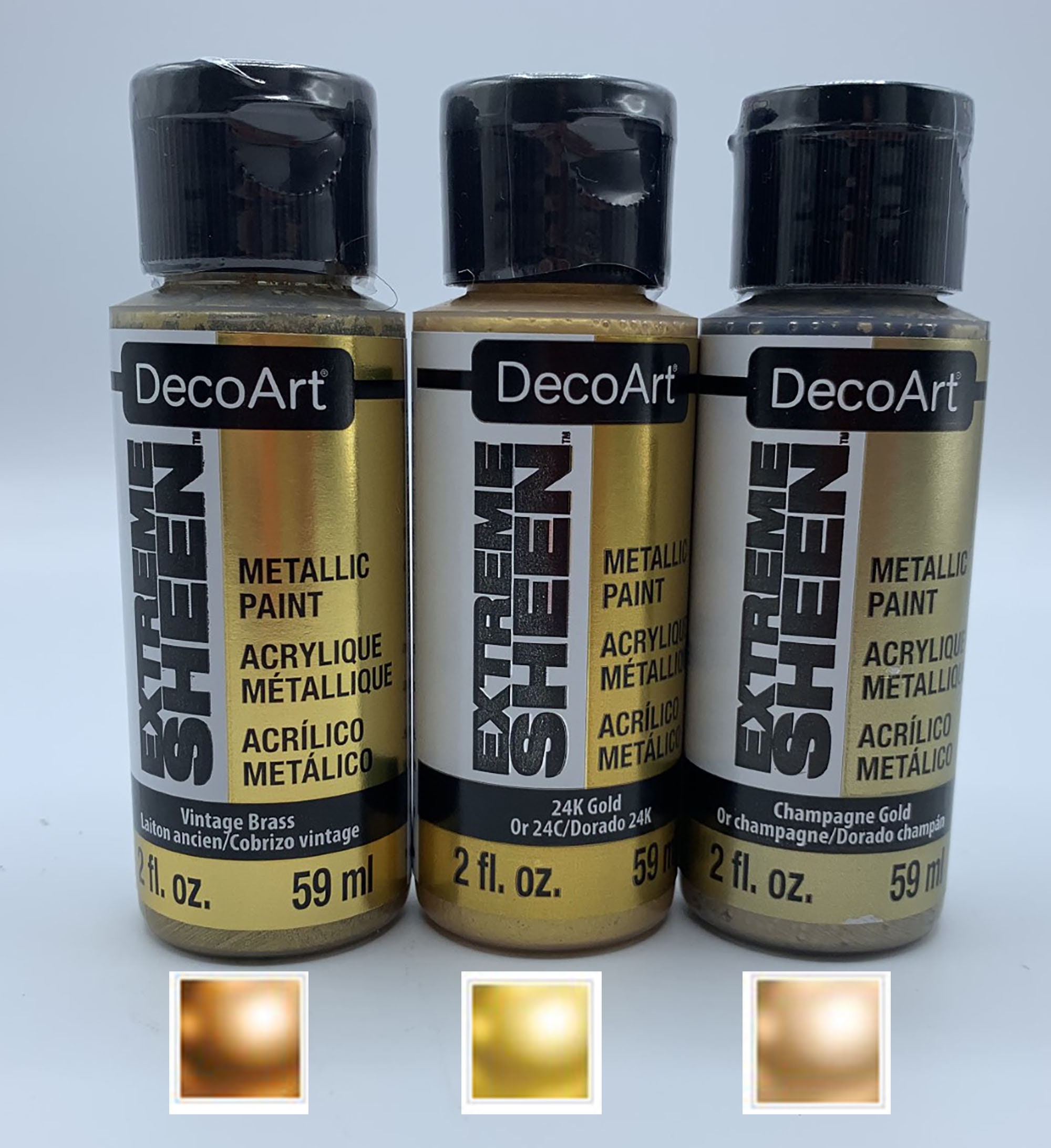 Decoart Crafters Acrylic Paints Gold Shades 59ml 2oz Bottles -  Denmark