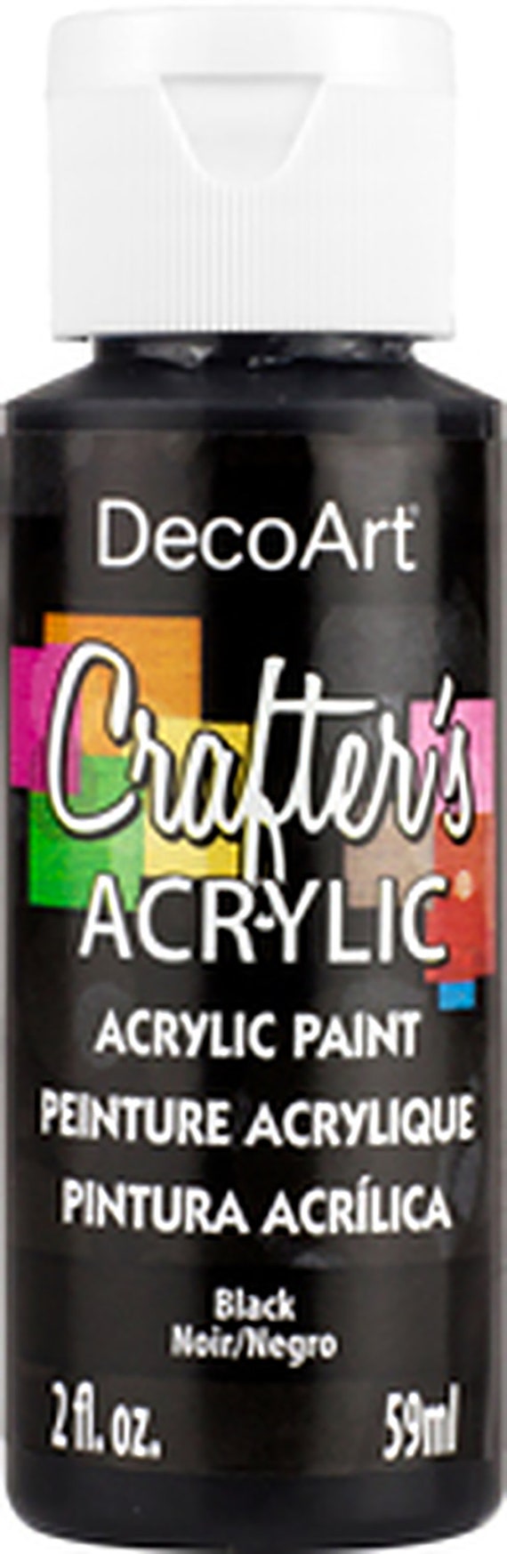 Decoart Crafters Acrylic Paint Blue Shades 59ml 2oz Bottles 
