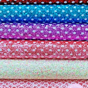 Glitter Shiny PU Polyester Backed Fabric Shine Shimmer HALF A METRE  Clothing Sew Clothes Costumes Backgrounds Decoration Craft Bags 