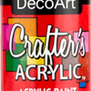 DecoArt Crafters Acrylic Paints Red Tones 59ml 2oz bottles Craft Paints Bright Red DCA22