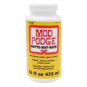 Mod Podge Matte Waterbased Sealer, Glue and Finish Choice of Sizes 16oz