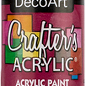 DecoArt Crafters Acrylic Paints Red Tones 59ml 2oz bottles Craft Paints Very Berry DCA121