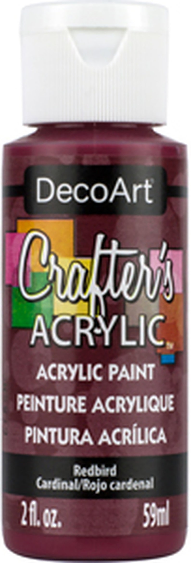 DecoArt Crafters Acrylic Paints Red Tones 59ml 2oz bottles Craft Paints Redbird DCA63