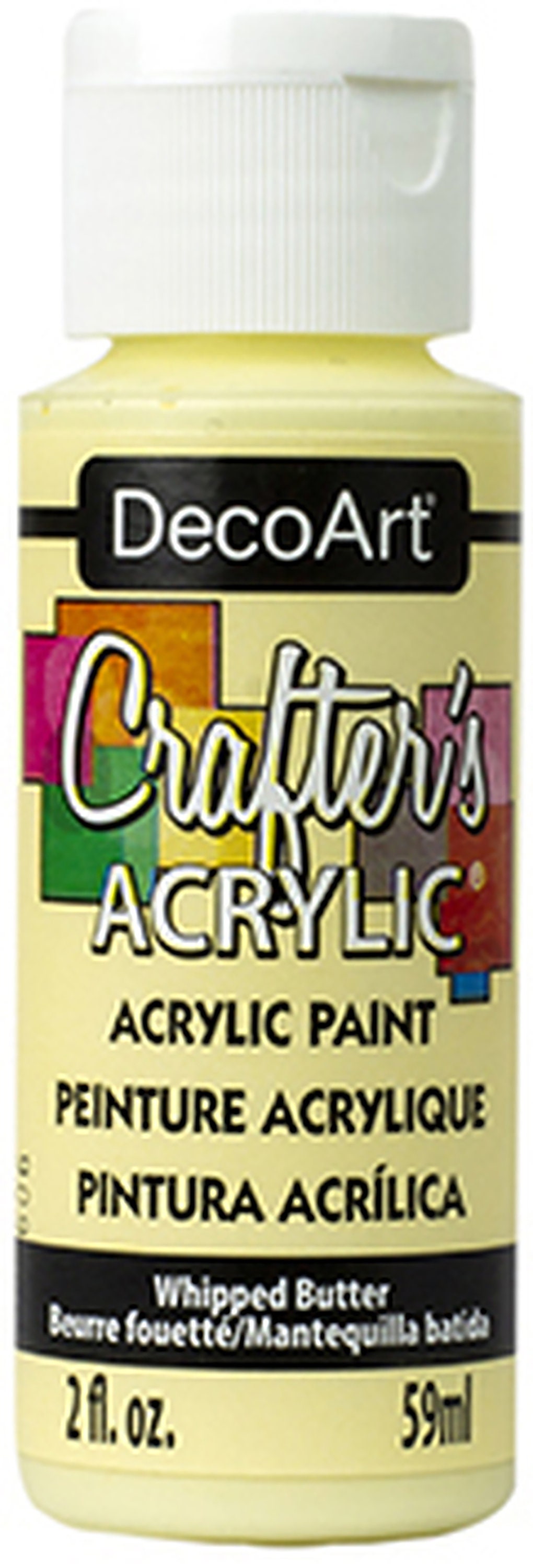 2 Oz Blue Chiffon Color Acrylic Paint. 59 Ml. Americana Decoart Craft Paint  for Wood, Paper, Canvas, Metal Ceramic, Thick Heavy Pigmentation 