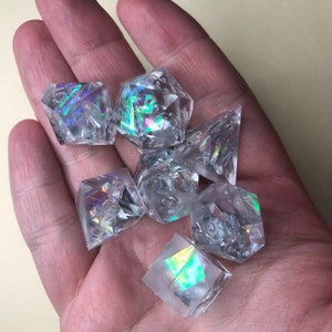 Timelost - Destiny 2 Inspired Dice - Sharp Edged Custom Made Handcrafted Dice Set