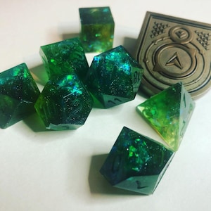 Sorrow - Destiny 2 Inspired Dice - Sharp Edged Custom Made Handcrafted Dice Set