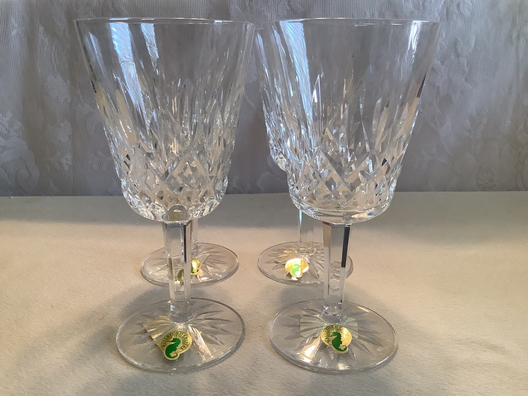 Vintage Waterford Crystal Lismore Pattern Clear Crystal Goblet