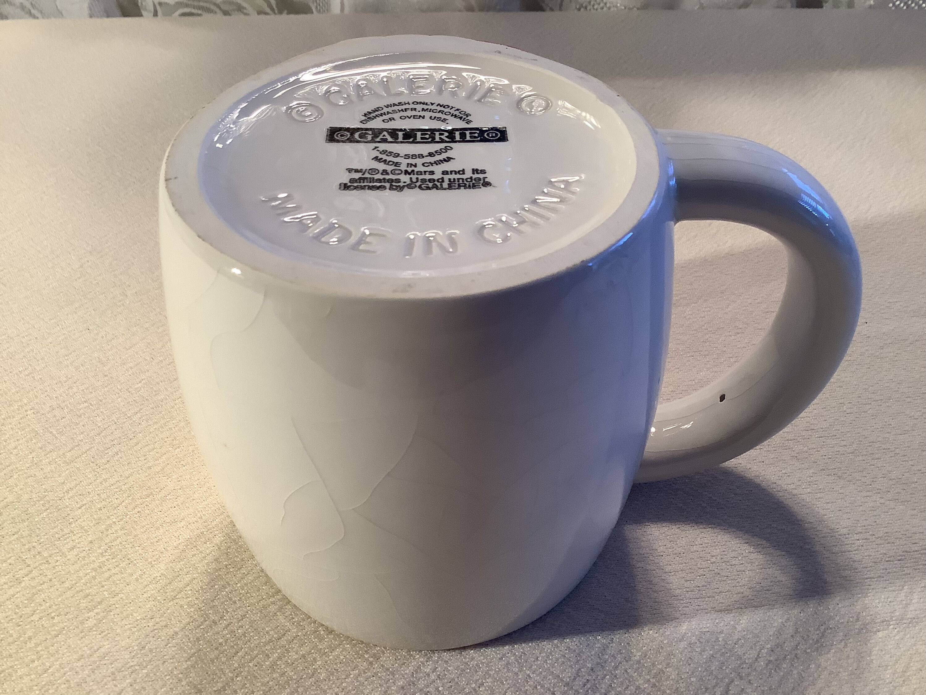 Vintage Galerie M&M ceramic Major Attitude coffee, hot chocolate