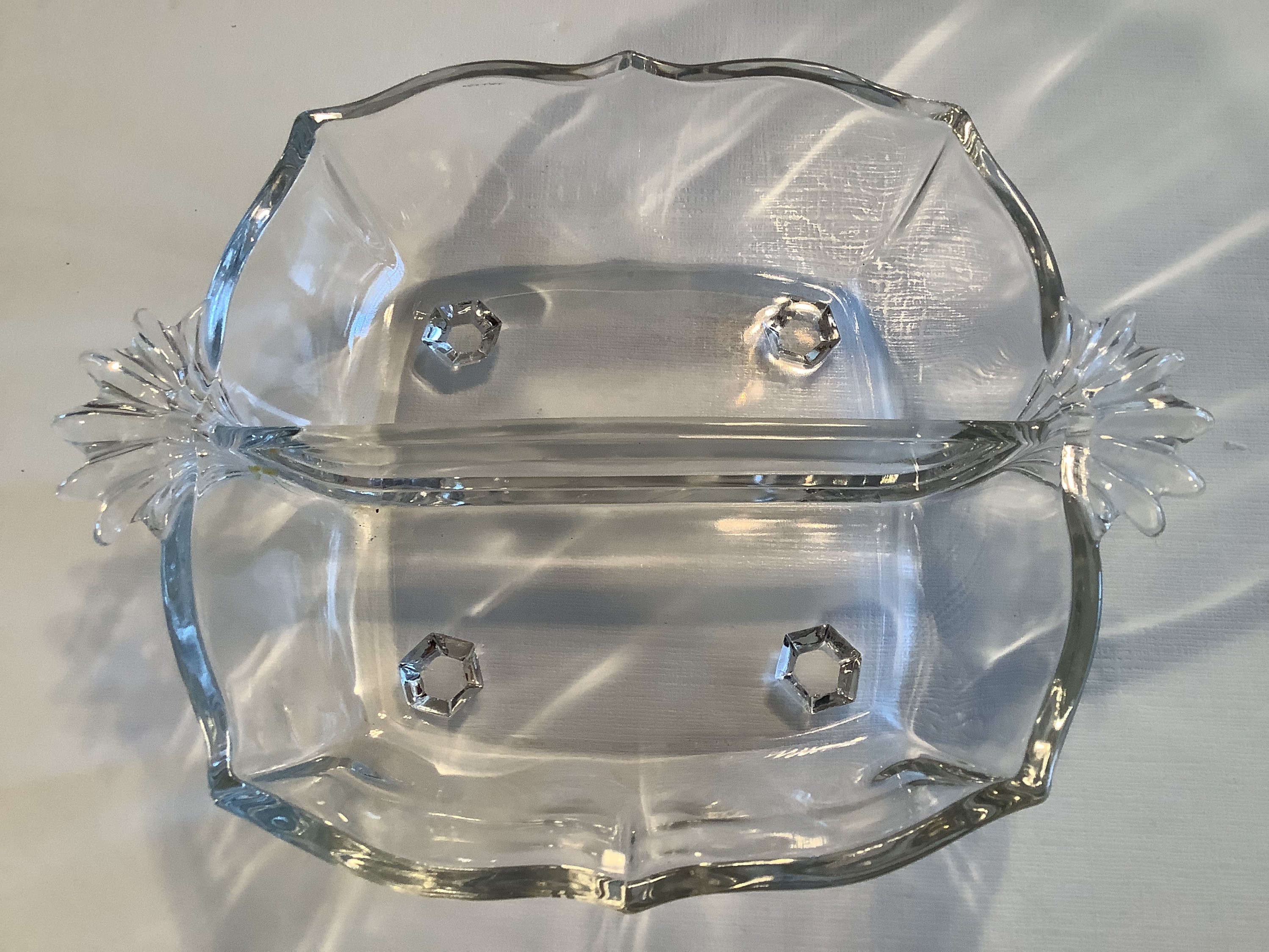 Vintage Clear Glass Divided Condiments/ Relish Tray/candy/nut Dish Etsy
