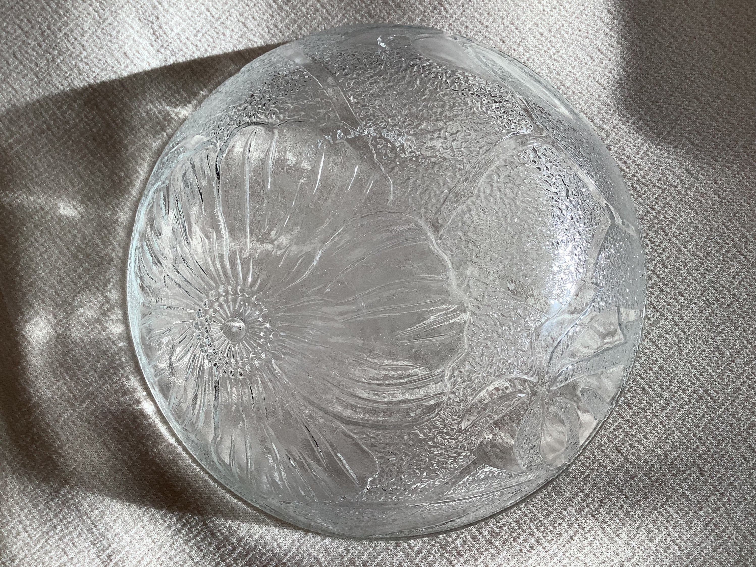 Buy Vintage KIG Indonesia Hibiscus Clear Pattern Clear Glass Buy Vintage KIG Indonesia Hibiscus Clear Pattern Clear Glass