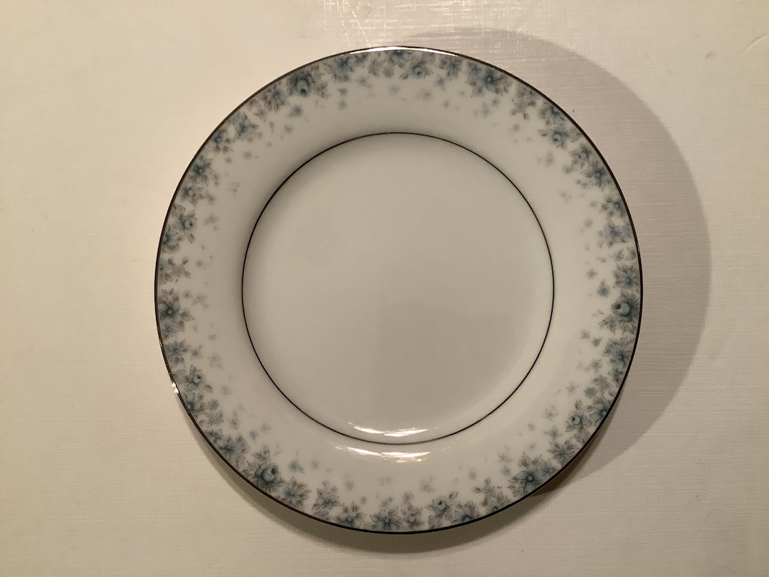 Vintage Noritake China Kathleen Pattern Salad Plate. Blue Flowers With
