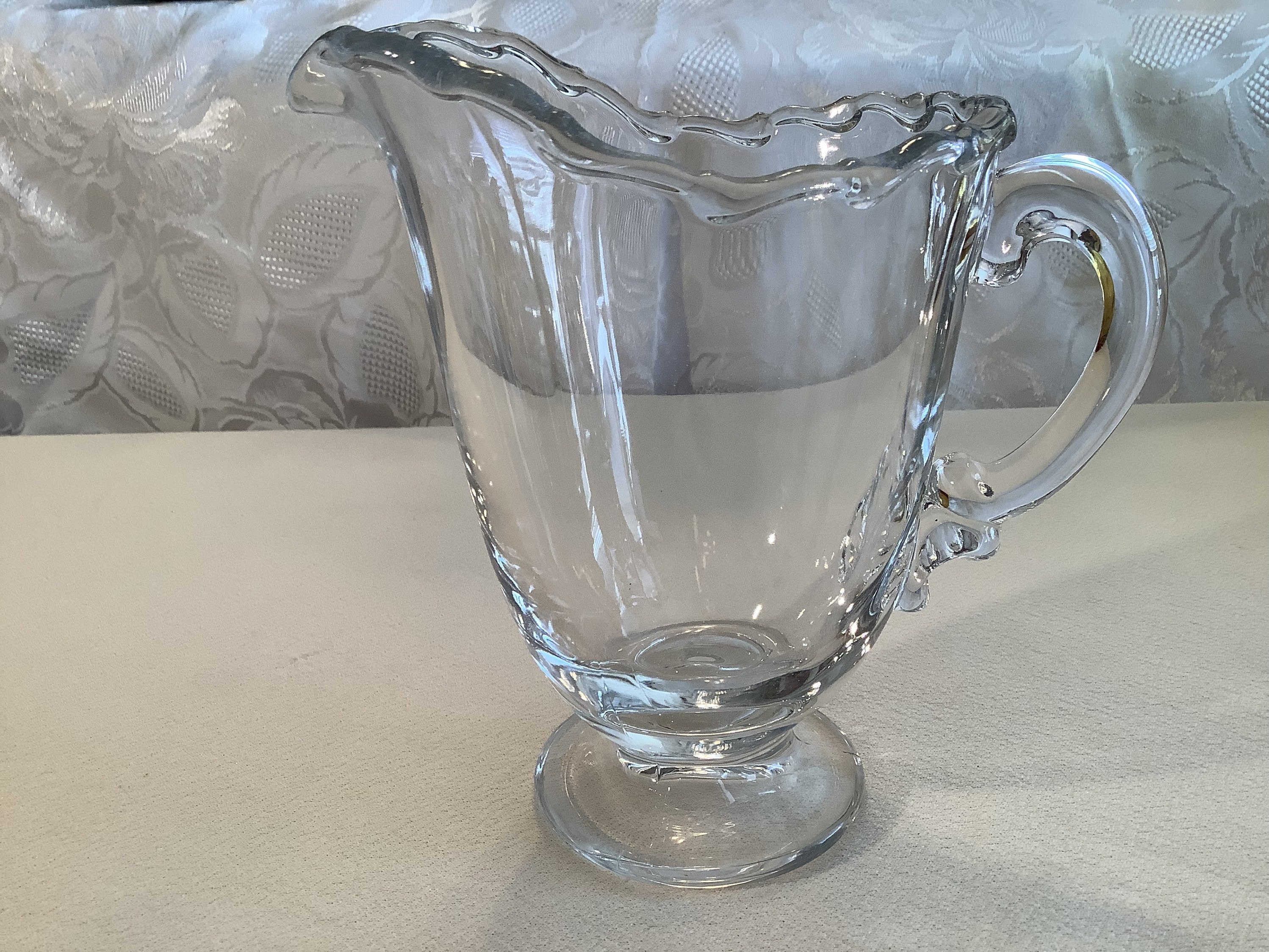 Vintage Fostoria Glass Century Pattern Pressed Clear Glass 16 Ounce