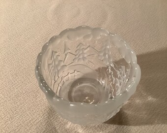 Vintage Walther Glas Mikasa Germany Clear and Frosted Glass - Etsy