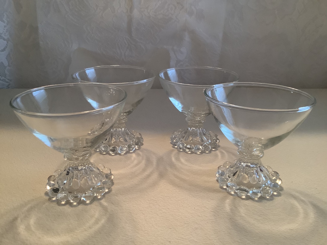 Vintage Imperial Glass Ohio Candlewick Clear Pattern Clear Glass Tall