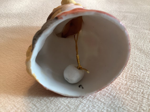 Vintage Jasco Merri Bells Girl With Cat Bisque Porcelain Bell
