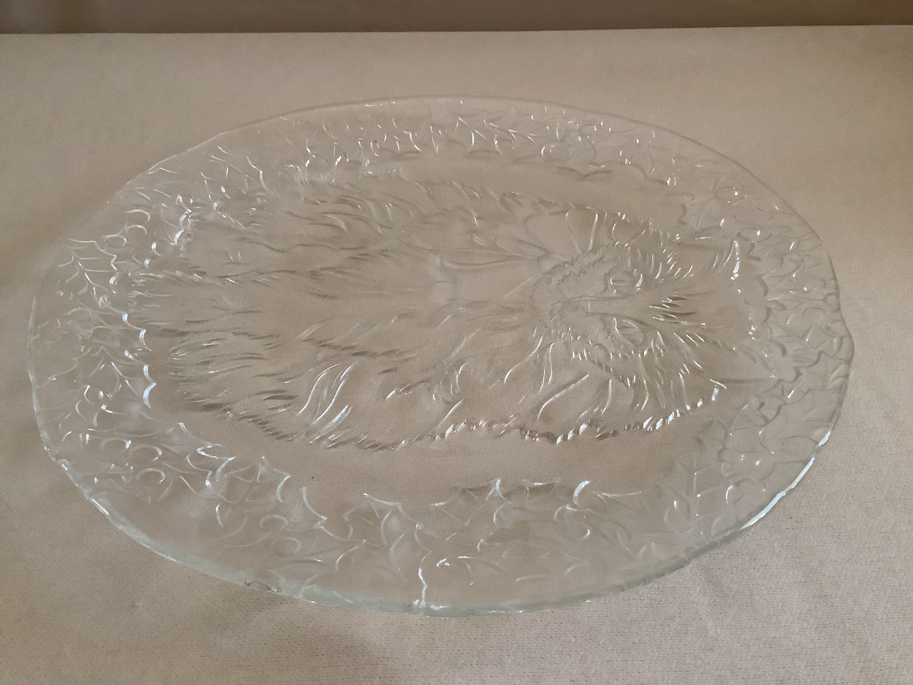 Glass serving platters vintage online