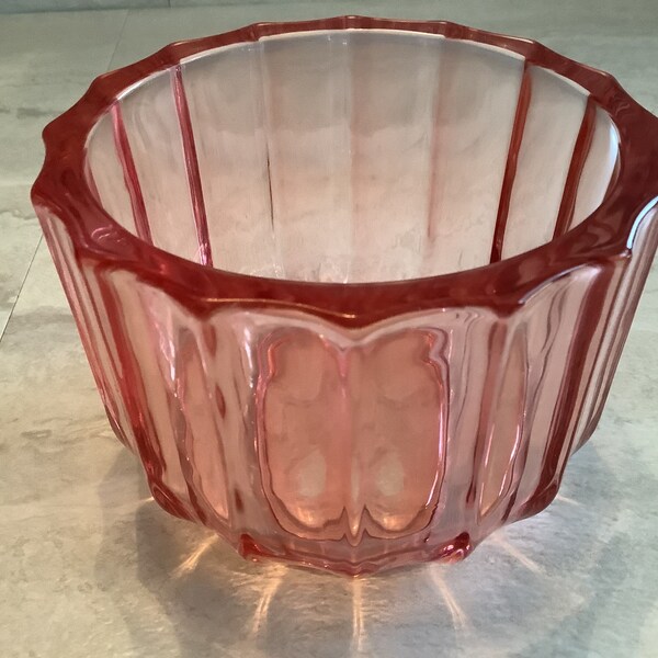 Vintage Votive Pink Glass Candle Holder Etsy