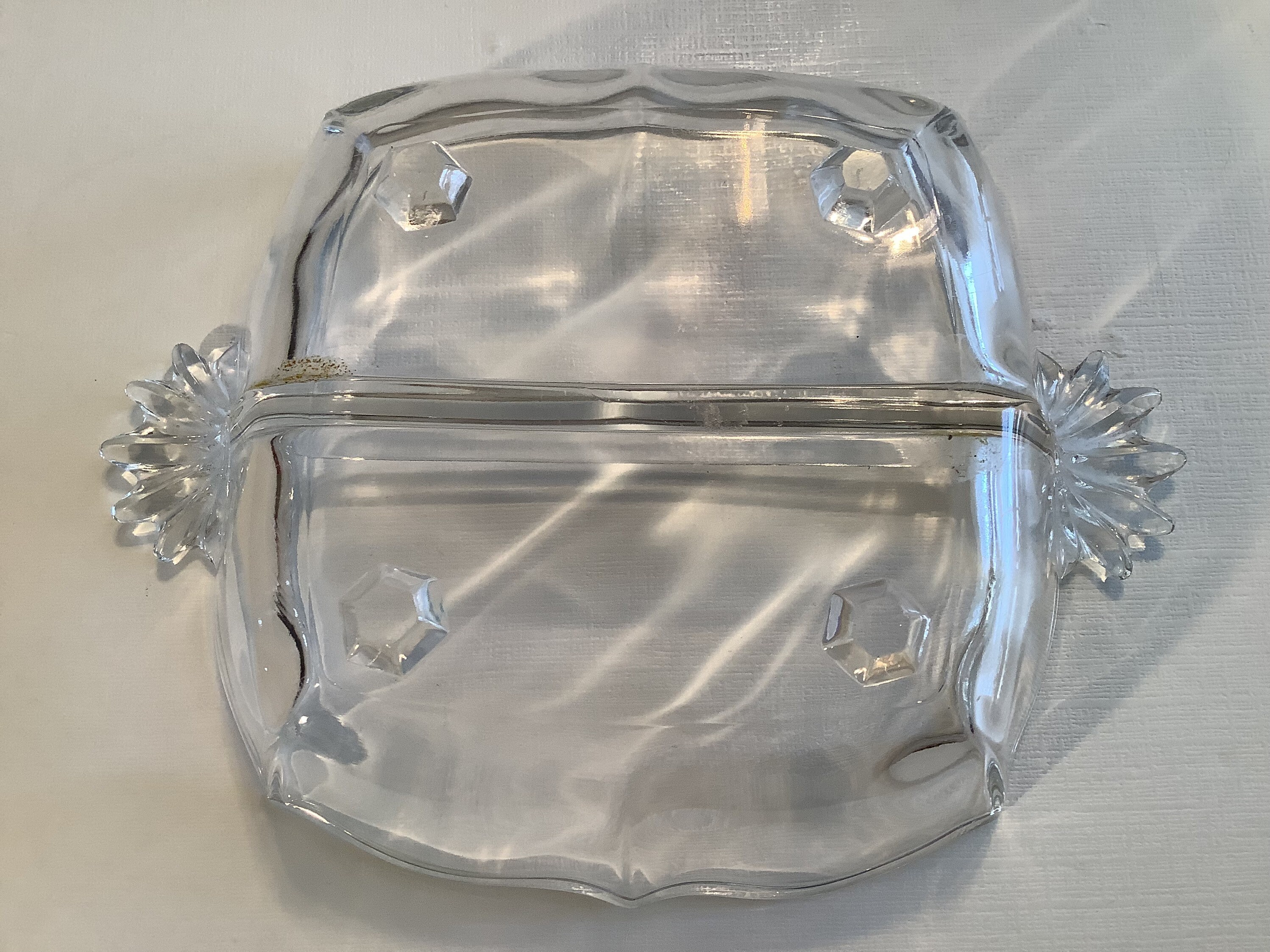Vintage Clear Glass Divided Condiments/ Relish Tray/candy/nut Dish Etsy