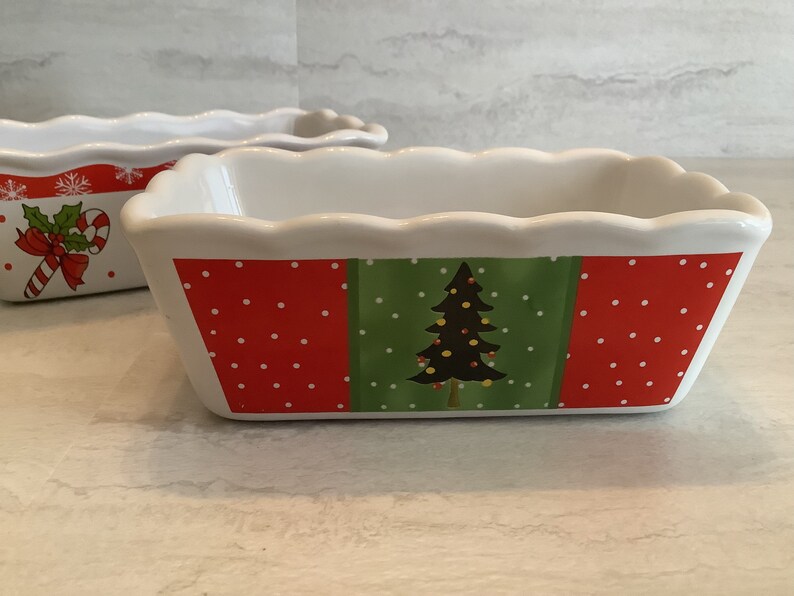 Vintage Old Time Pottery White Ceramic Christmas Holiday Mini Etsy